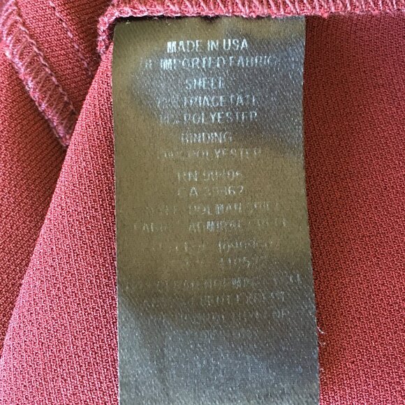 THEORY Red Wine/Berry Mock Neck Long Sleeve Slit Cuff Dress - Picture 3 of 9